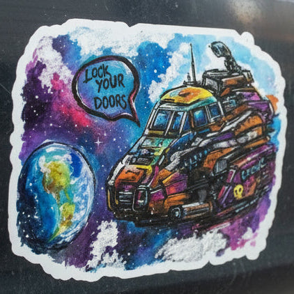 Lock Your Doors! Sticker