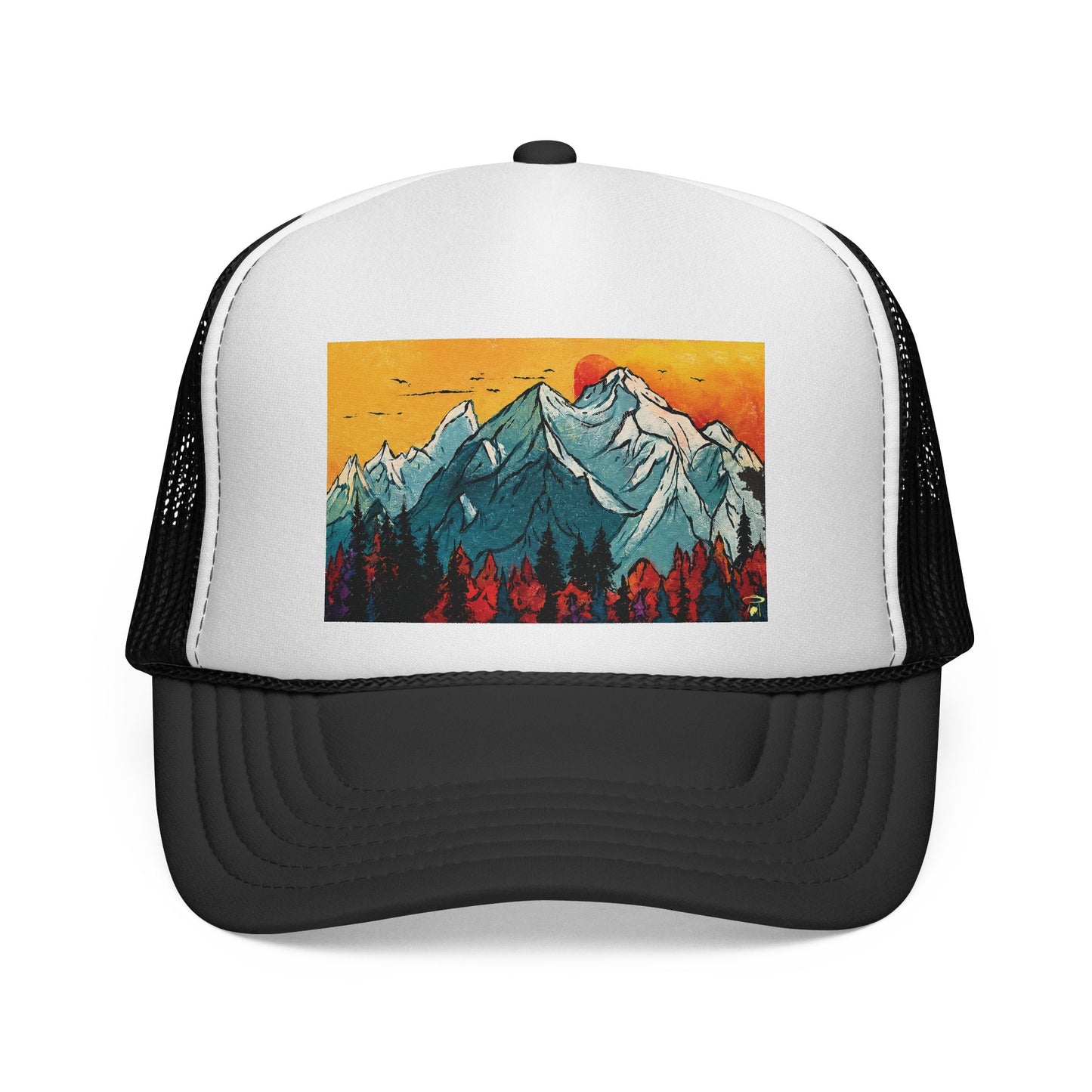 Mountain Scene 1 Trucker