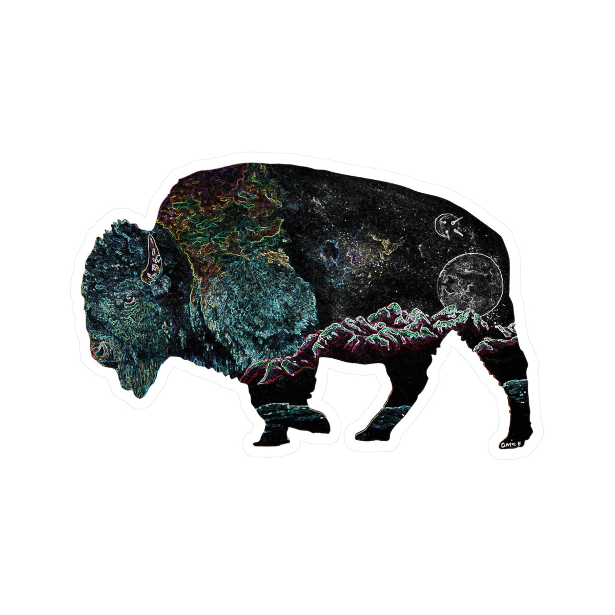Wandering Bison Sticker