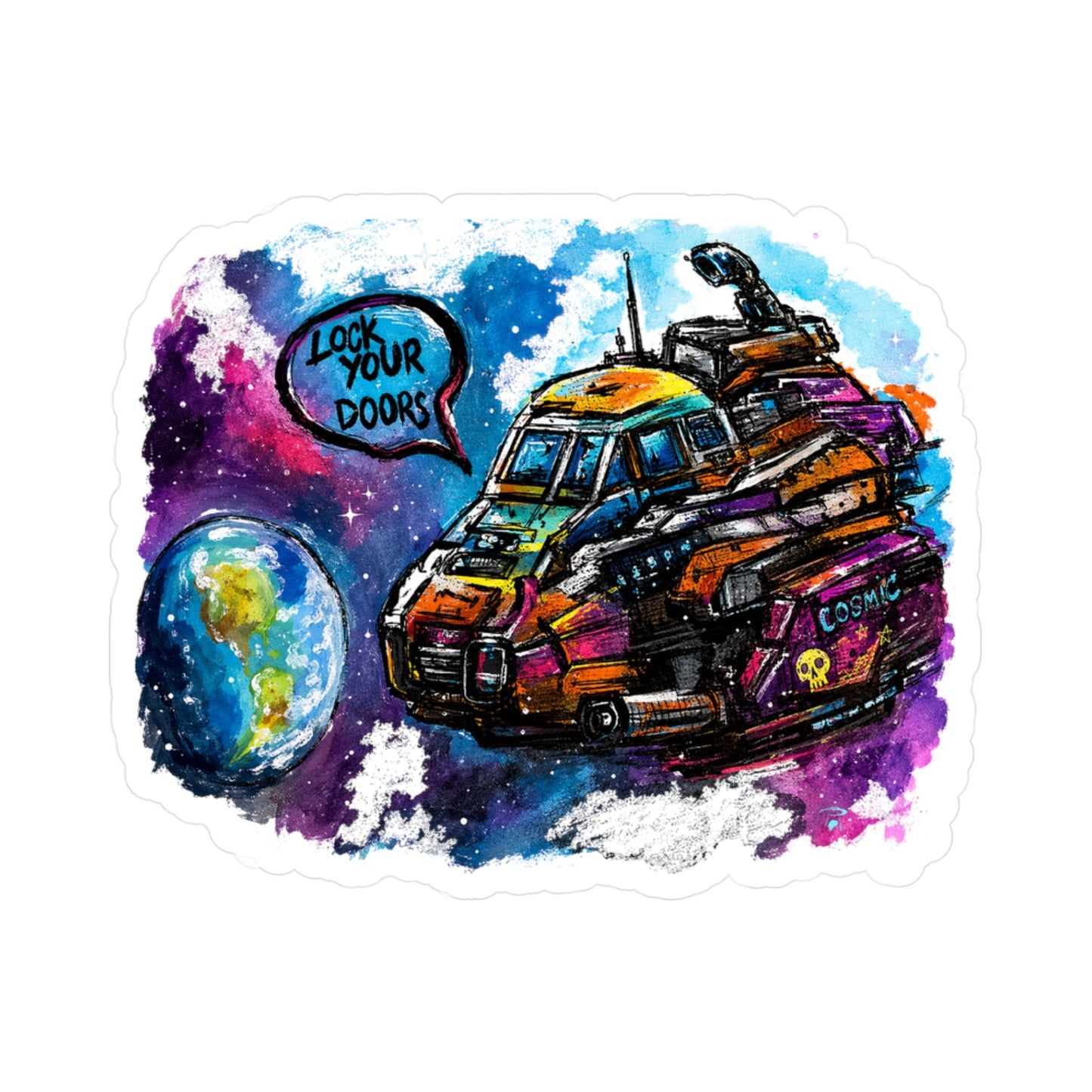 Lock Your Doors! Sticker