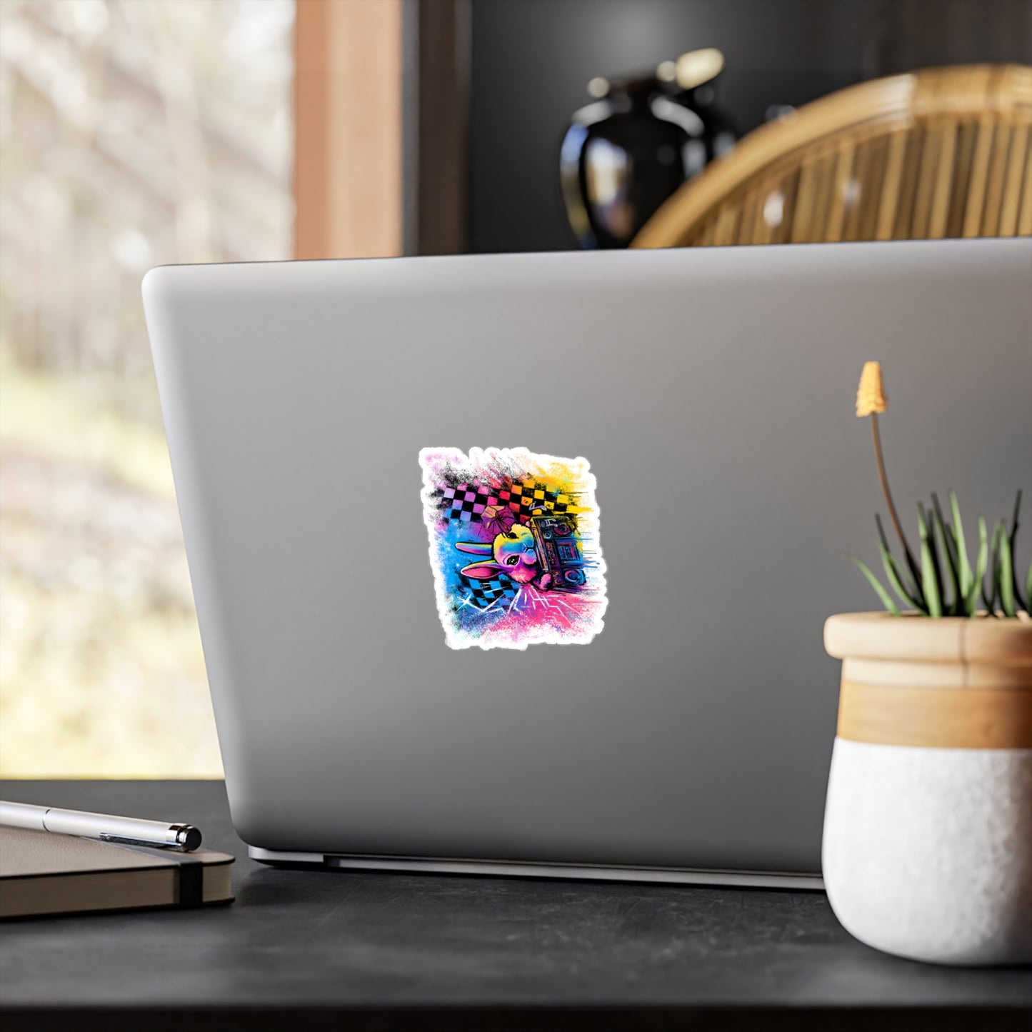 Retro Rabbit Sticker