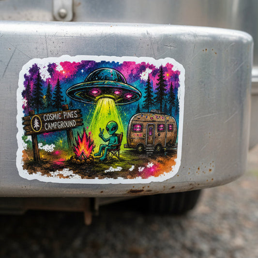 Cosmic Pines CG Sticker