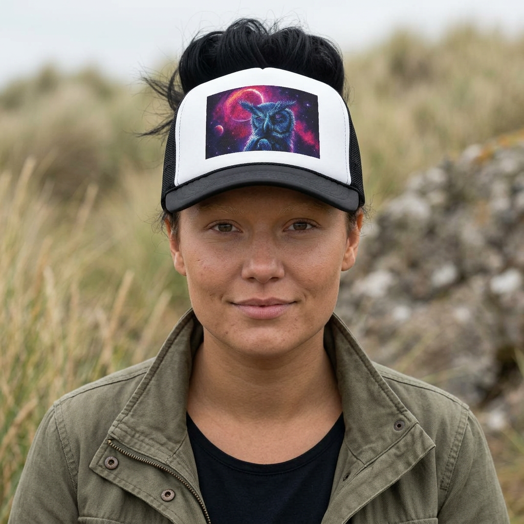 Cosmic Owl Cousin Trucker