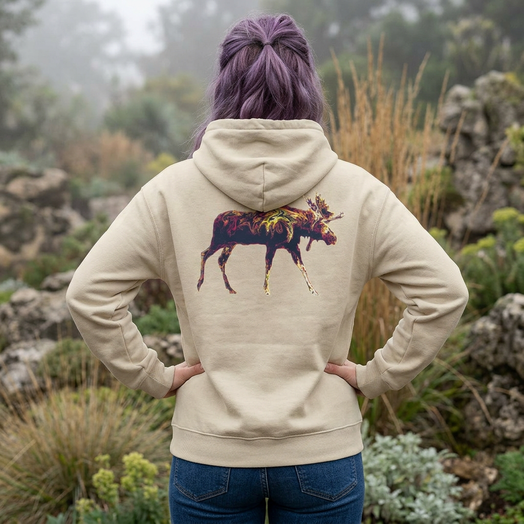 Trippy Moose Hoodie
