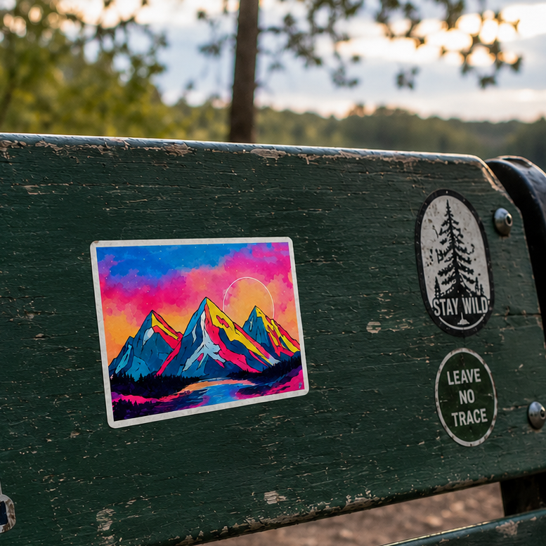 Mountain Scene 2.0 Sticker