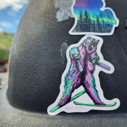 Chainsaw Bear Sticker